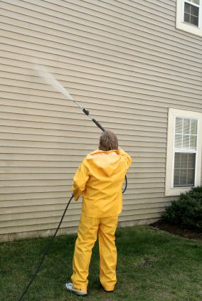 Pressure washing in Fort George G Meade, MD by Harold Howard's Painting Service.